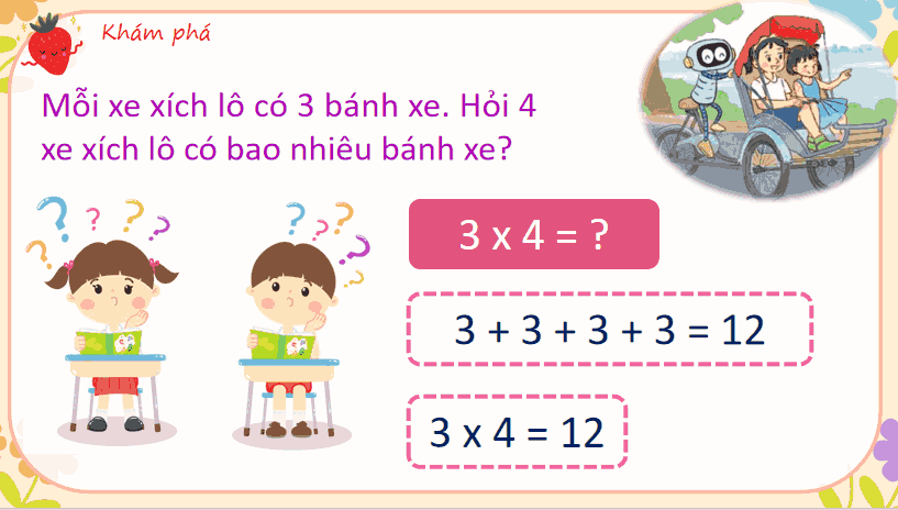 Giáo án Toán 3 Bài 5: Bảng nhân 3, bảng chia 3