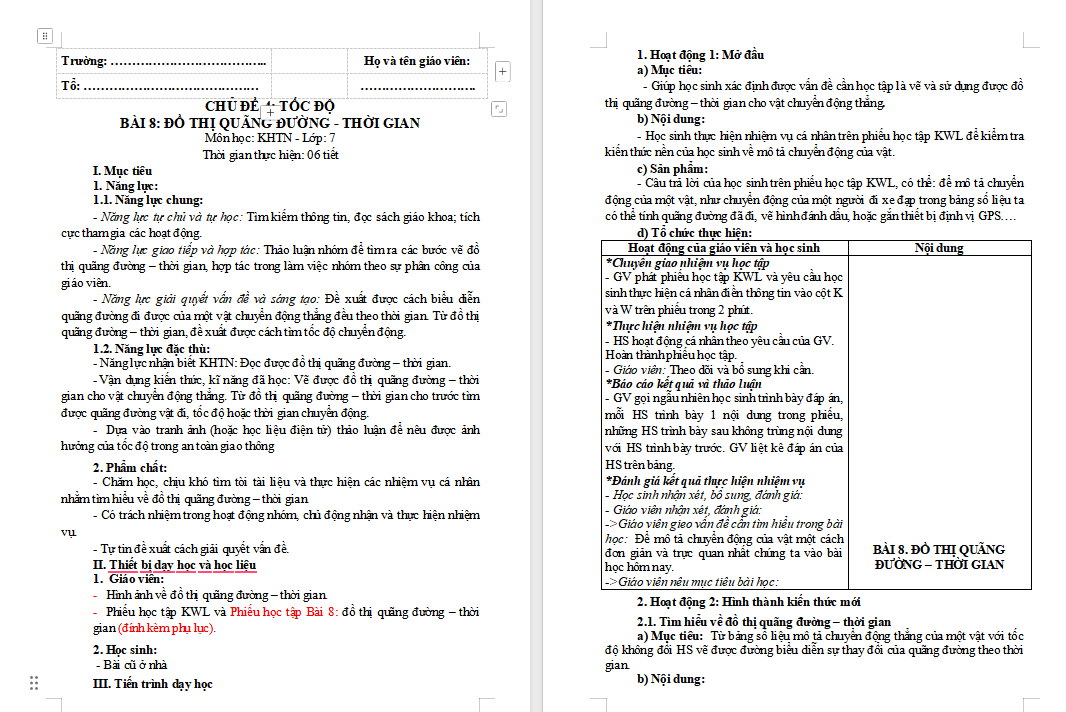 Giáo án PowerPoint Khoa học tự nhiên 7 Cánh diều Bài 8