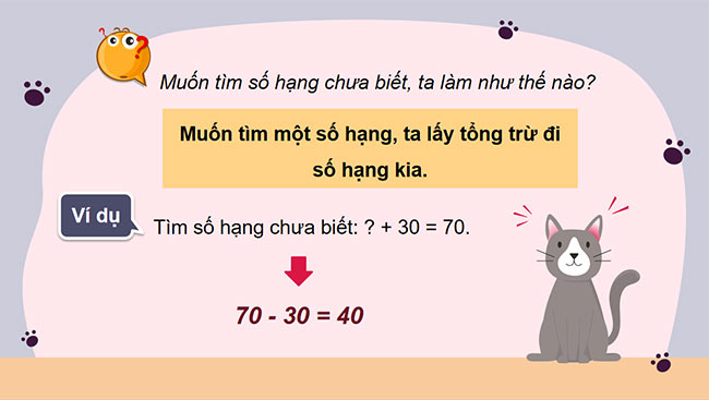 PowerPoint Toán 3: Tìm số hạng