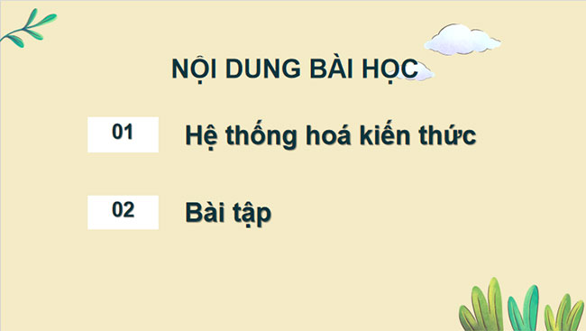 Giáo án PowerPoint Khoa học tự nhiên 7 Cánh diều Bài tập Chủ đề 8