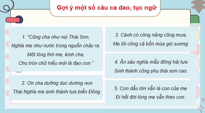 PowerPoint Tiếng Việt 4 Ca dao về tình yêu thương