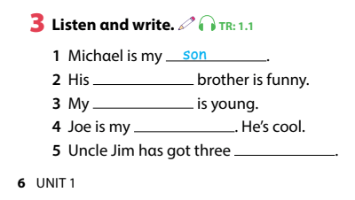 SBT Tiếng Anh lớp 4 Unit 1 lesson 1 minh họa 3