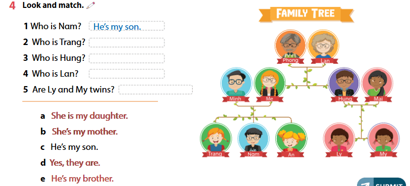 SBT Tiếng Anh lớp 4 Unit 1 lesson 1 minh họa 4