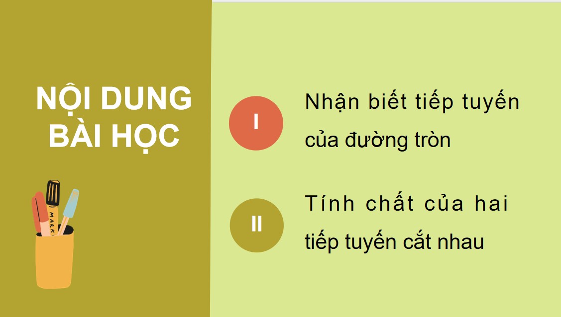PowerPoint Toán 9 Cánh Diều Bài Tiếp tuyến của đường tròn