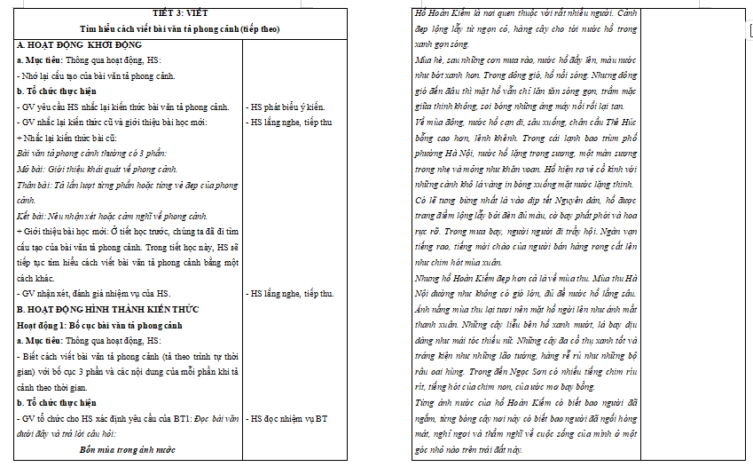 Bài 10: Tìm hiểu cách viết bài văn tả phong cảnh (tiếp theo)