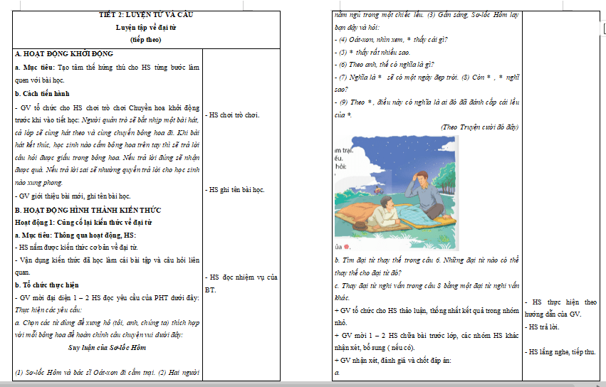 Bài 7: Luyện tập về đại từ (tiếp theo)