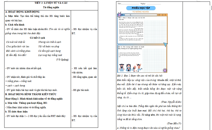 Bài 9: Từ đồng nghĩa