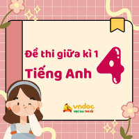 Bộ 13 đề thi giữa kì 1 lớp 4 môn tiếng Anh năm 2026