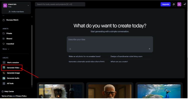Chọn Generative Video