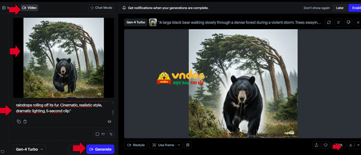 Truy cập vào RunwayML
