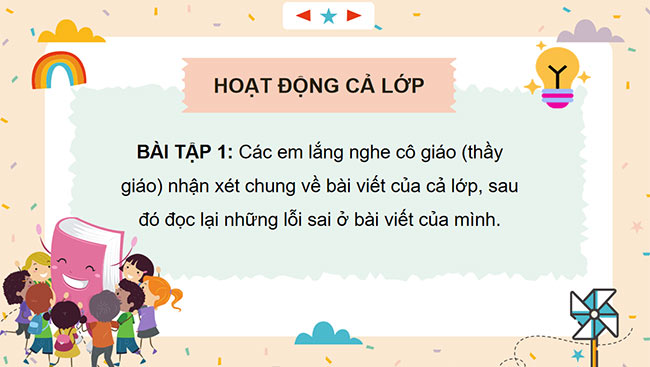 PowerPoint Tiếng Việt 5 Trả bài viết đoạn văn thể hiện tình cảm, cảm xúc