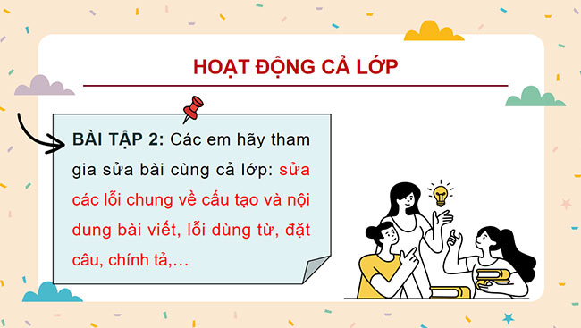PowerPoint Tiếng Việt 5 Trả bài viết đoạn văn thể hiện tình cảm, cảm xúc