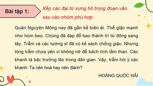 PowerPoint Tiếng Việt 5 Luyện tập về đại từ