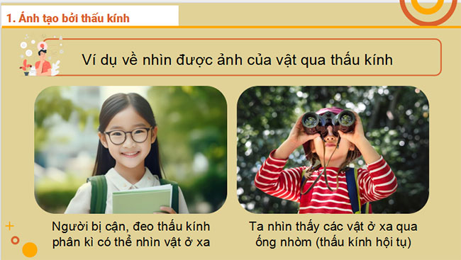 Giáo án PowerPoint Khoa học tự nhiên 9 Bài 6: Sự tạo ảnh qua thấu kính. Kính lúp