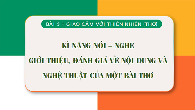 Giáo án PowerPoint Ngữ văn 10 Bài 3 Nói và nghe