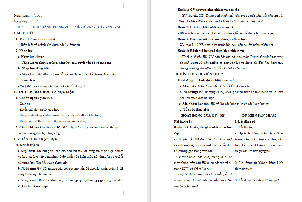 Giáo án PowerPoint Ngữ văn 10 Bài 3: Thực hành tiếng Việt