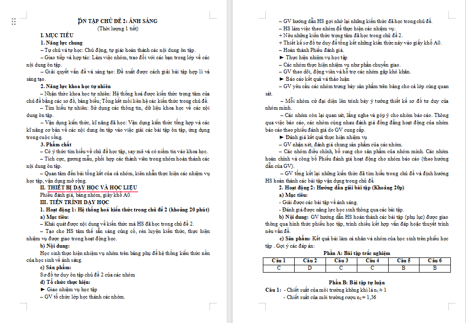 Giáo án PowerPoint Khoa học tự nhiên 9 Bài tập Chủ đề 2