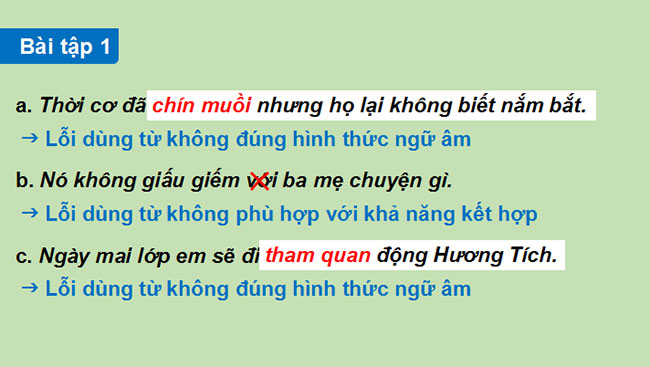 Giáo án PowerPoint Ngữ văn 10 Bài 3: Thực hành tiếng Việt