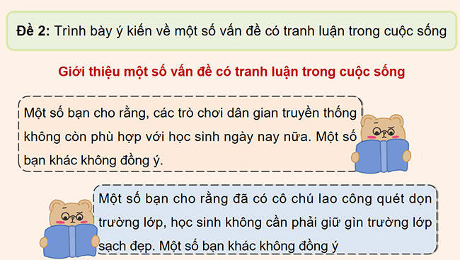 Giáo án Tiếng Việt 5 Bài 8: Trao đổi Ý kiến của em
