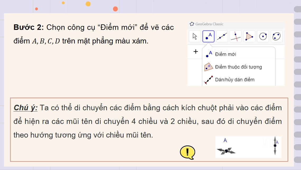 PowerPoint Toán 12 Kết nối tri thức Bài Vẽ vectơ tổng của ba vectơ trong không gian bằng phần mềm GeoGebra