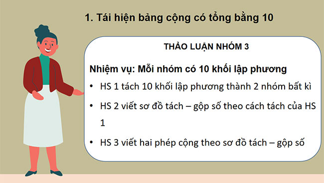 PowerPoint Toán 2: Phép cộng có tổng bằng 10