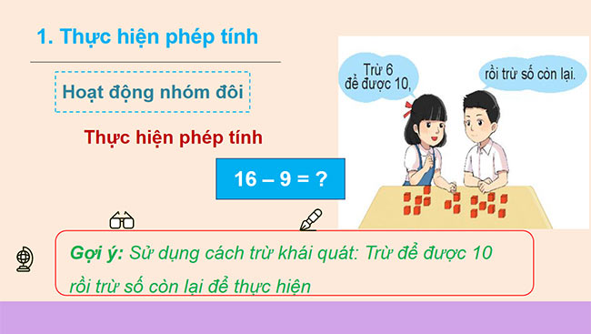 PowerPoint Toán 2: 14, 15, 16, 17, 18 trừ đi một số