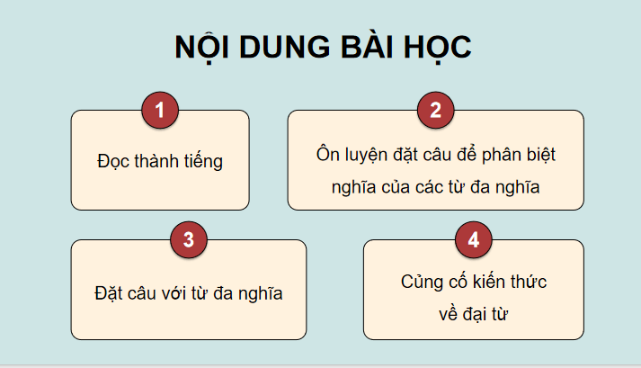 Ôn tập và đánh giá giữa học kì 1 (Tiết 3, 4)