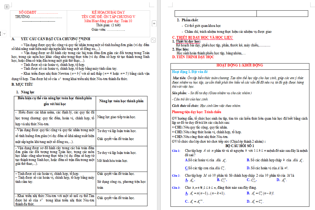 Bài tập cuối chương 5