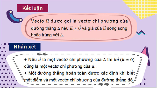 Giáo án PowerPoint Toán 10 Bài 3: Phương trình đường thẳng