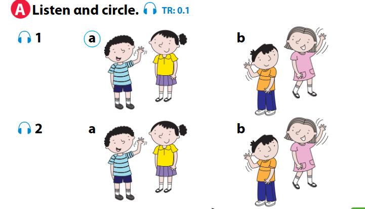 SBT Tiếng Anh lớp 1 Wonderful World Unit 0 minh họa 1