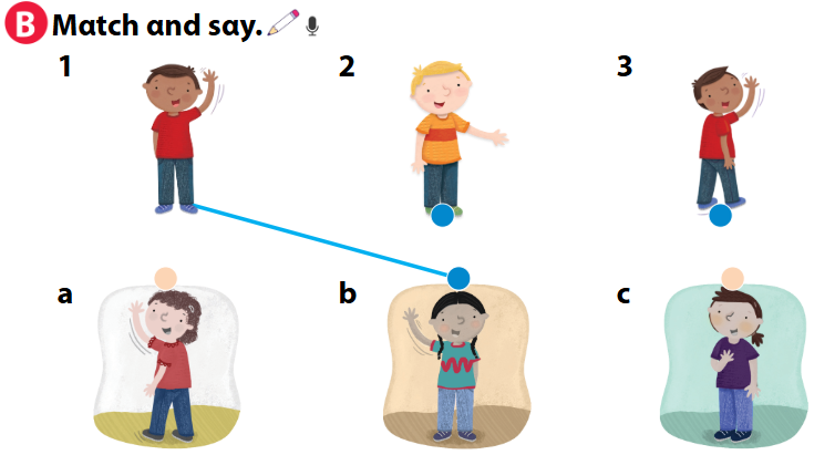 SBT Tiếng Anh lớp 1 Wonderful World Unit 1 Lesson 2 minh họa 3