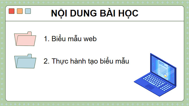 Giáo án PowerPoint Tin học 12 Bài 12: Tạo biểu mẫu