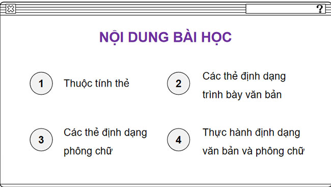 Giáo án PowerPoint Tin học 12 Bài 8: Định dạng văn bản