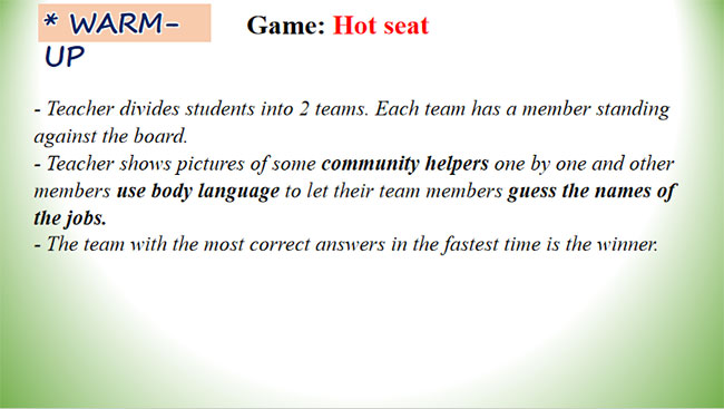 Giáo án PowerPoint Tiếng Anh 9 Unit 1: A Closer Look 1