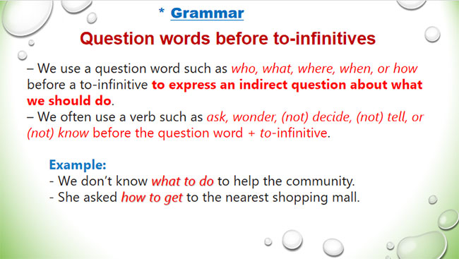 Giáo án PowerPoint Tiếng Anh 9 Unit 1: A Closer Look 2