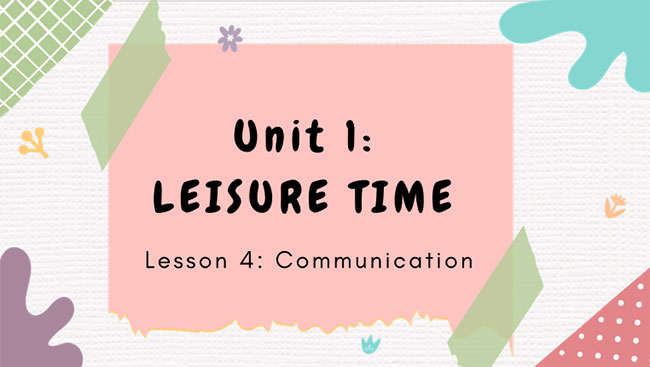 Giáo án PowerPoint Tiếng Anh 8 Unit 1: Communication