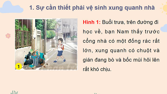 PowerPoint Tự nhiên và xã hội 3 Giữ vệ sinh xung quanh nhà