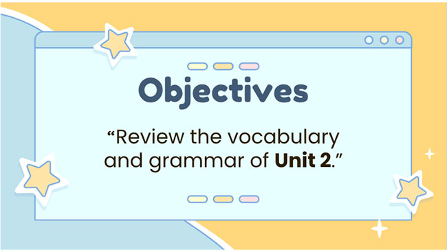 Giáo án PowerPoint Tiếng Anh 7 Unit 2: Looking Back