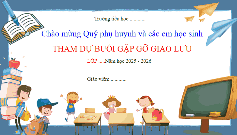 Slide chào mừng năm học mới