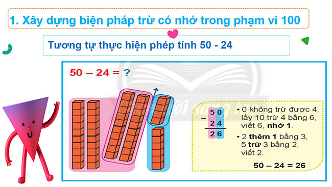 PowerPoint Toán 2: Phép trừ có số bị trừ là số tròn chục
