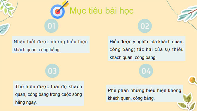 Giáo án PowerPoint Giáo dục công dân 9 Bài 4: Khách quan và công bằng