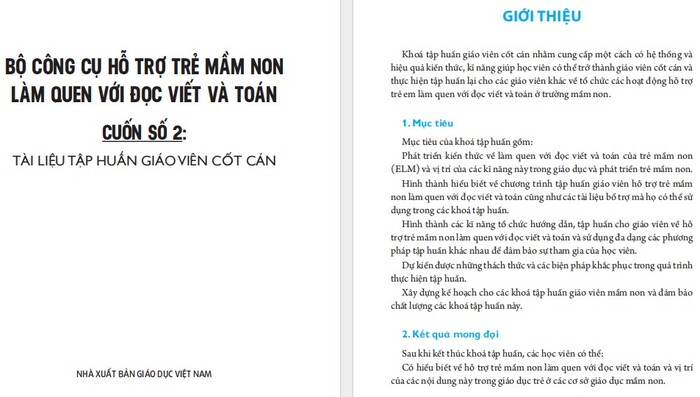 Bộ công cụ ELM cuốn 2: Tập huấn giáo viên cốt cán