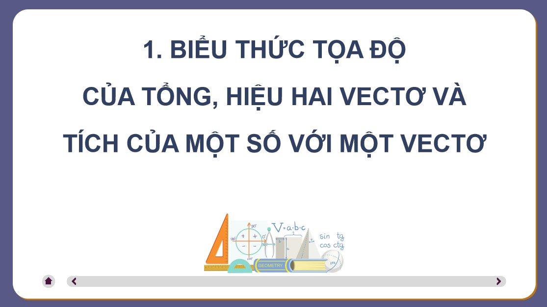 PowerPoint Toán 12 CTST Bài Biểu thức toạ độ của các phép toán vectơ
