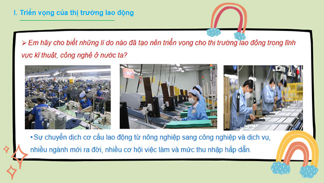 Giáo án PowerPoint Công nghệ 10 Bài 4: Thị trường lao động trong lĩnh vực kĩ thuật công nghệ