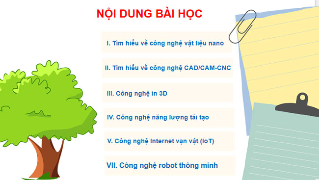 Giáo án PowerPoint Công nghệ 10 Bài 6: Ứng dụng của một số công nghệ mới