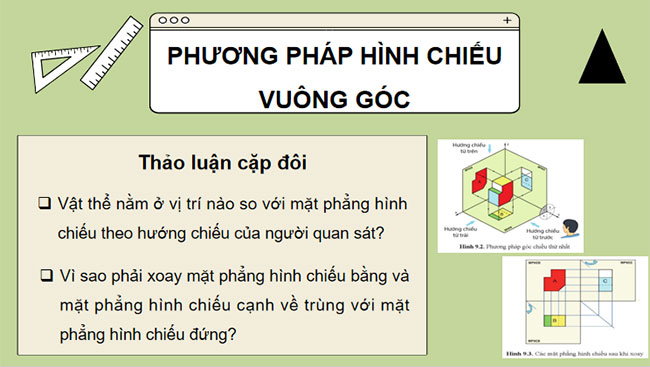 Giáo án PowerPoint Công nghệ 10 Bài 9: Hình chiếu vuông góc