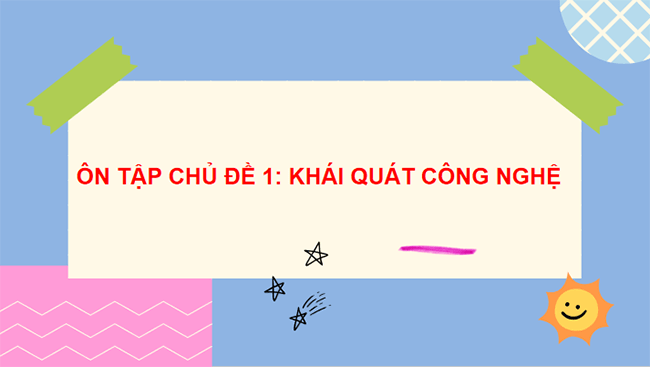 Giáo án PowerPoint Công nghệ 10 Ôn tập chủ đề 1