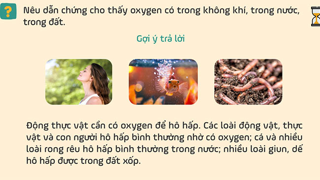PowerPoint Khoa học tự nhiên 6 Bài 11: Oxygen. Không khí