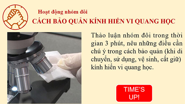 PowerPoint Khoa học tự nhiên 6 Bài 4: Sử dụng kính hiển vi quang học