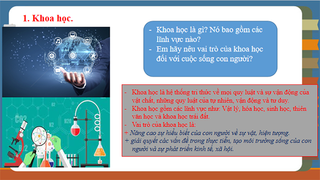 Giáo án PowerPoint Công nghệ 10 Bài 1: Công nghệ và đời sống